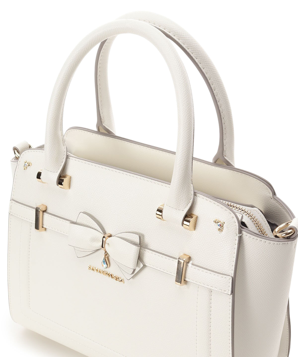 Samantha Vega「アクセントリボントートバッグ」|ハンドバッグ|