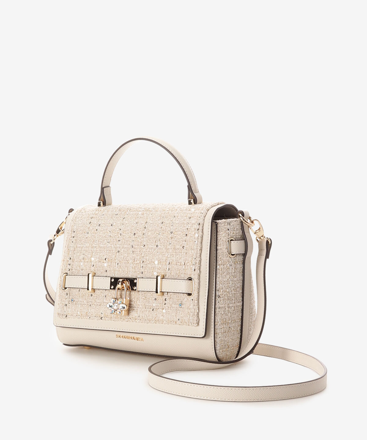 Samantha Vega「ツイードベルトビジューショルダーバッグ」|ショルダー・メッセンジャー|