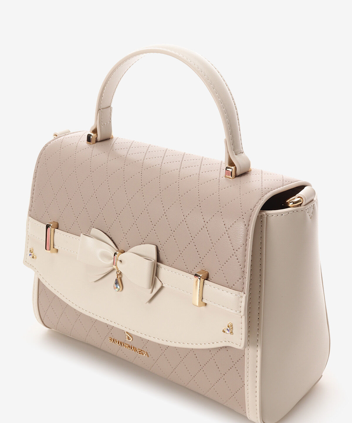 Samantha Vega「キルティングアクセントリボンショルダーバッグ」|ショルダー・メッセンジャー|