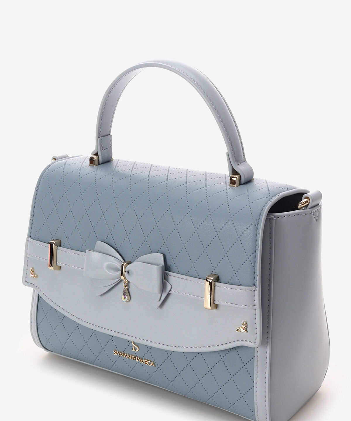 Samantha Vega「キルティングアクセントリボンショルダーバッグ」|ショルダー・メッセンジャー|