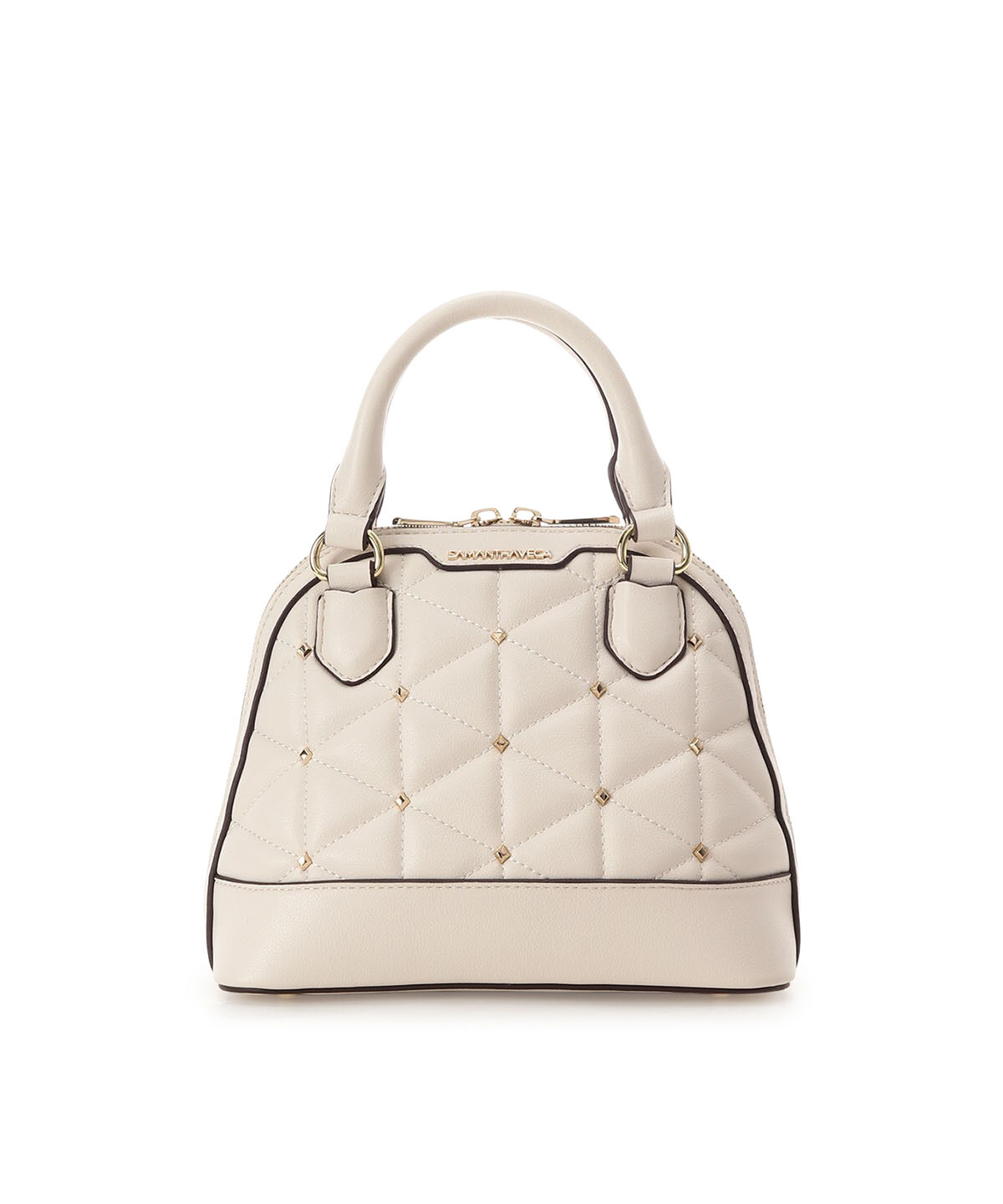 Samantha Vega「キルティングスタッズハンドバッグ（小）」|ハンドバッグ|