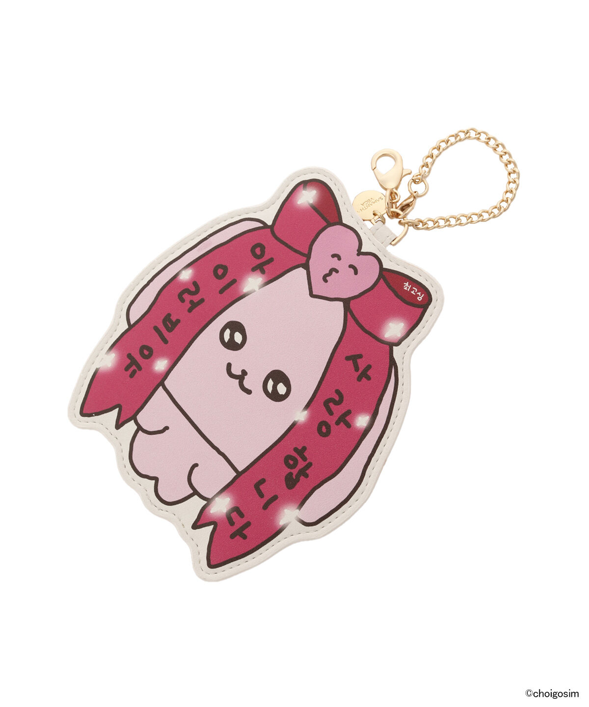 Samantha Vega「チェゴシム&times;SAMANTHAVEGA　「うさゴシム」パスケース」|定期入れ|ピンク