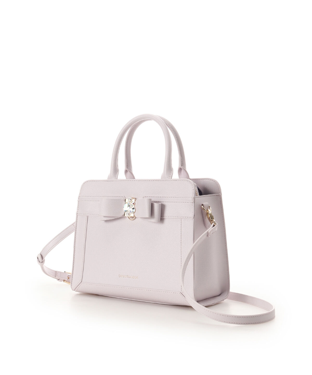 Samantha Vega「バイカラージュエルリボンハンドバッグ」|ハンドバッグ|