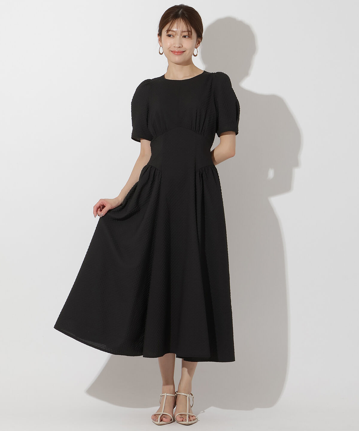 アンドクチュール「キルトジャガードバックシャンワンピース」|ワンピース|