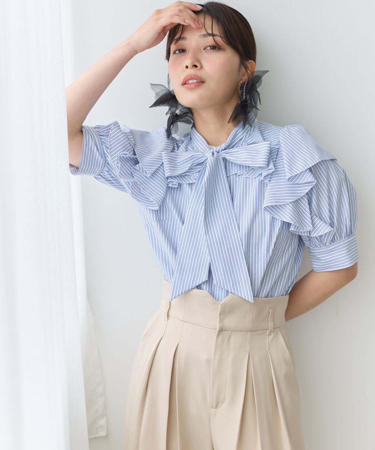 アンドクチュール「タックワイドパンツ」|その他|