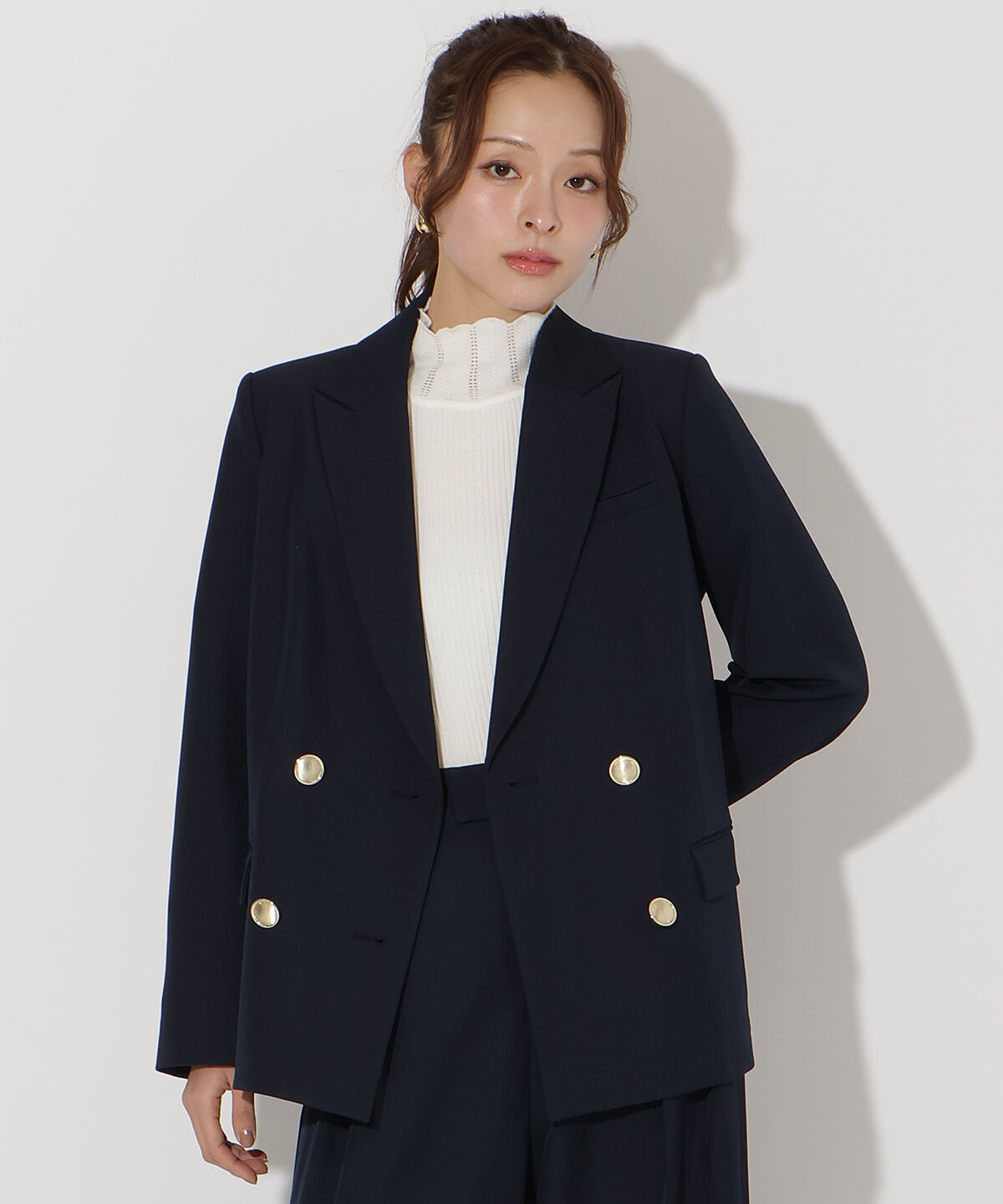 アンドクチュール「ダブルテーラードジャケット」|テーラードジャケット|