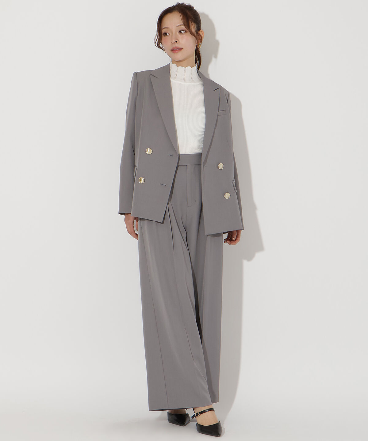 アンドクチュール「ダブルテーラードジャケット」|テーラードジャケット|