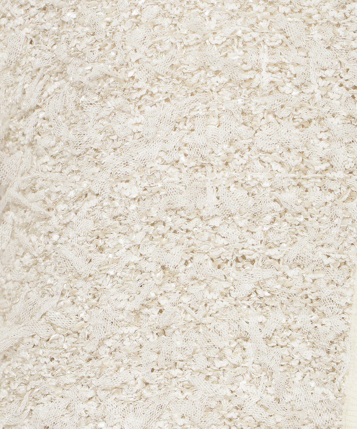 アンドクチュール「ラメ入りツイード調ニットカーディガン」|カーディガン|