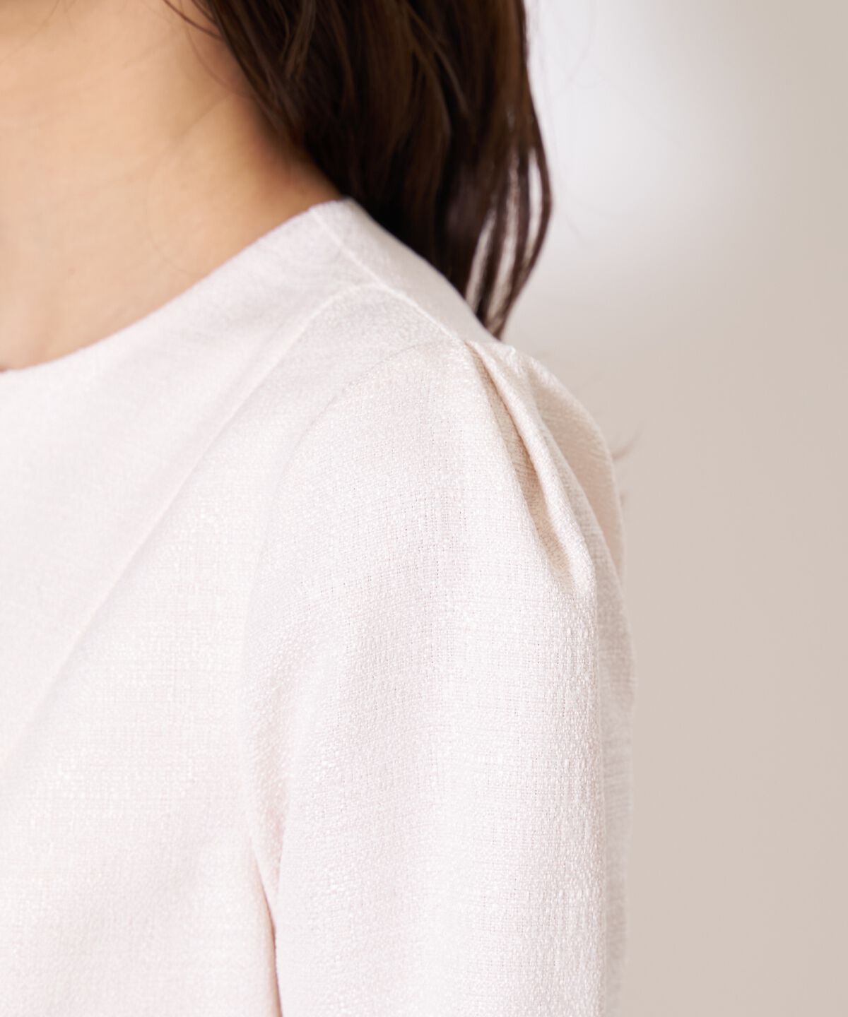 アンドクチュール「ツイードジャケットドッキングワンピース」|ワンピース|