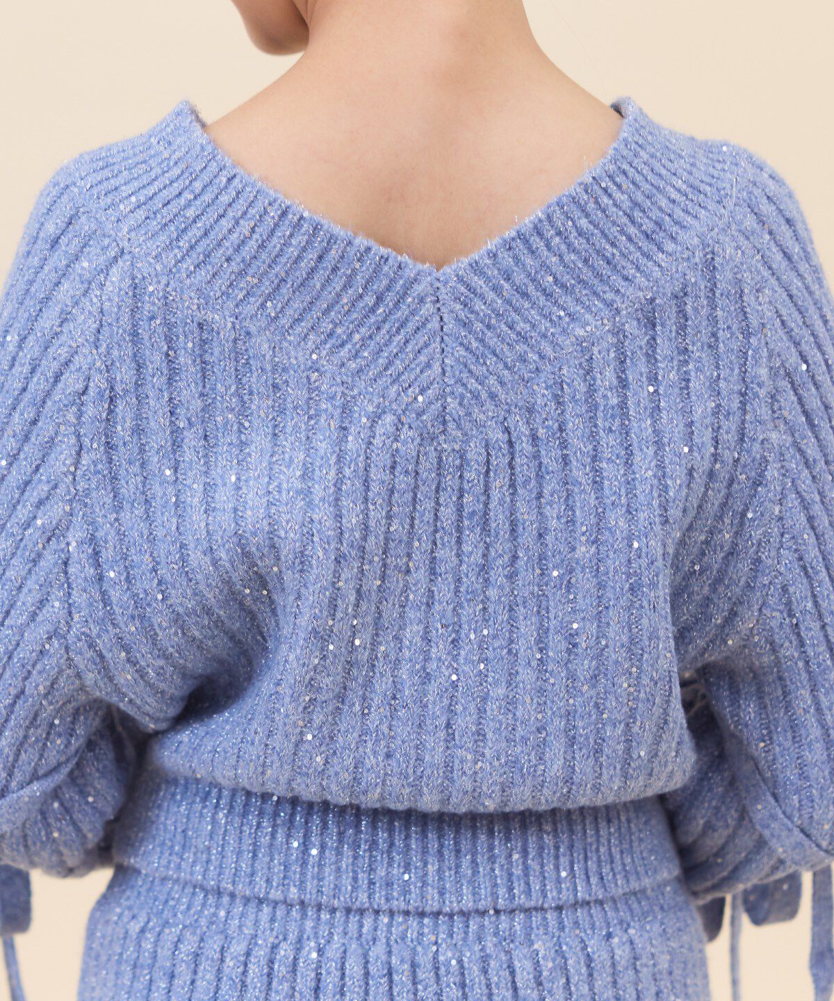 REDYAZEL「ラメスパンコールダブルリボンニット」|ニット・セーター|