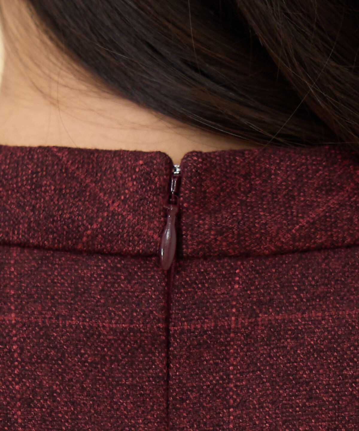 REDYAZEL「バイカラーチェックスタンドトップス」|シャツ・ブラウス|