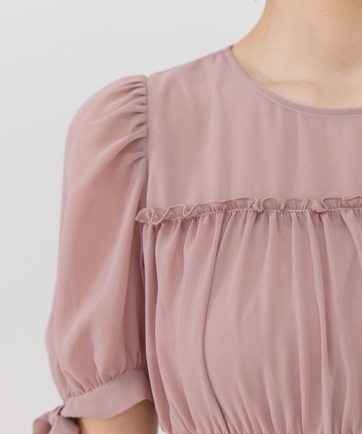 REDYAZEL「リボンスリーブティアードワンピース」|ワンピース|