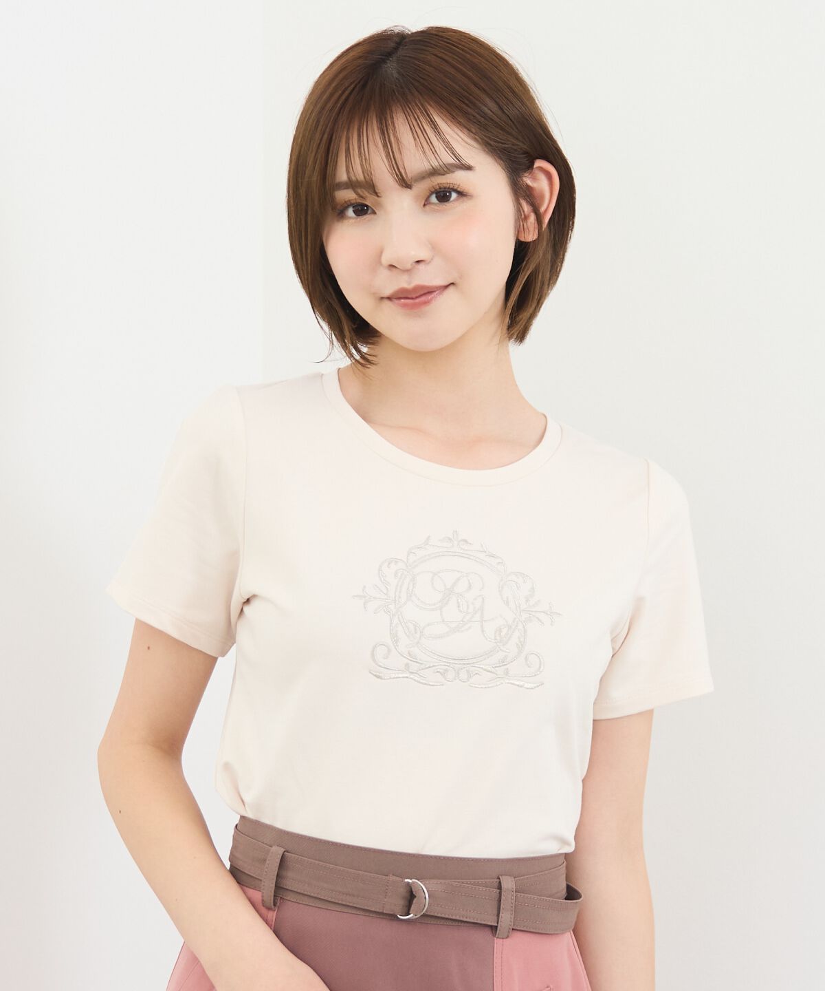 REDYAZEL「ラメエンブレムTシャツ」|Tシャツ・カットソー|