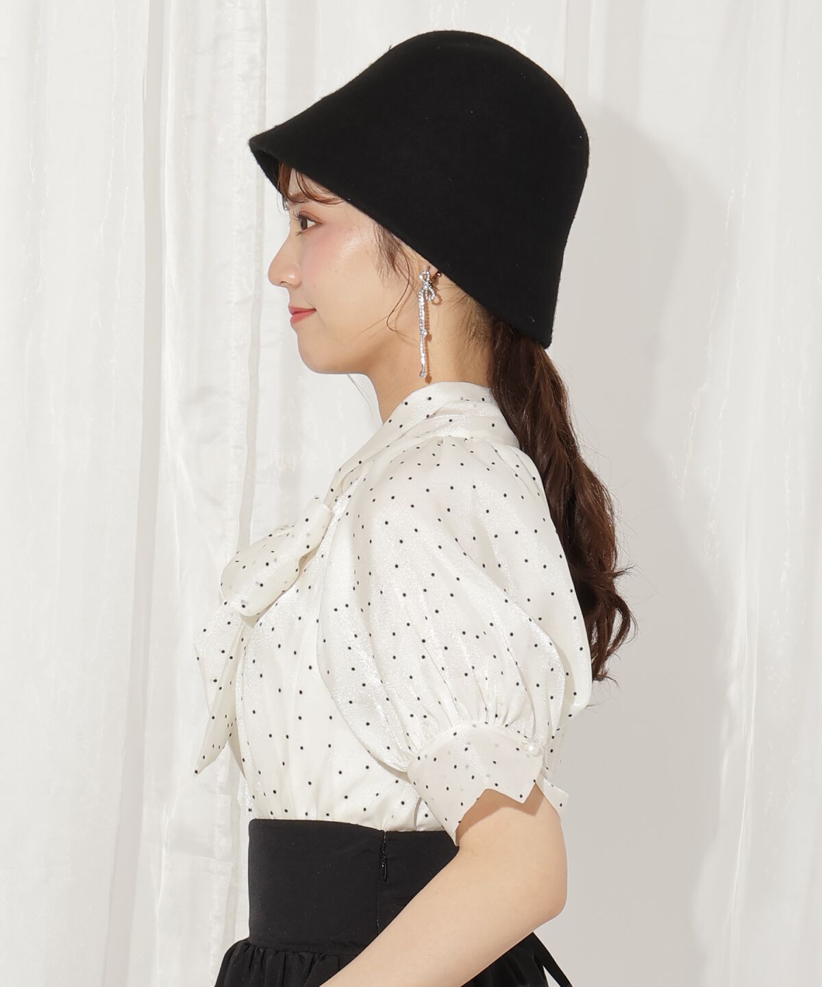 WILLSELECTION「リボンタイラグランパフブラウス」|シャツ・ブラウス|