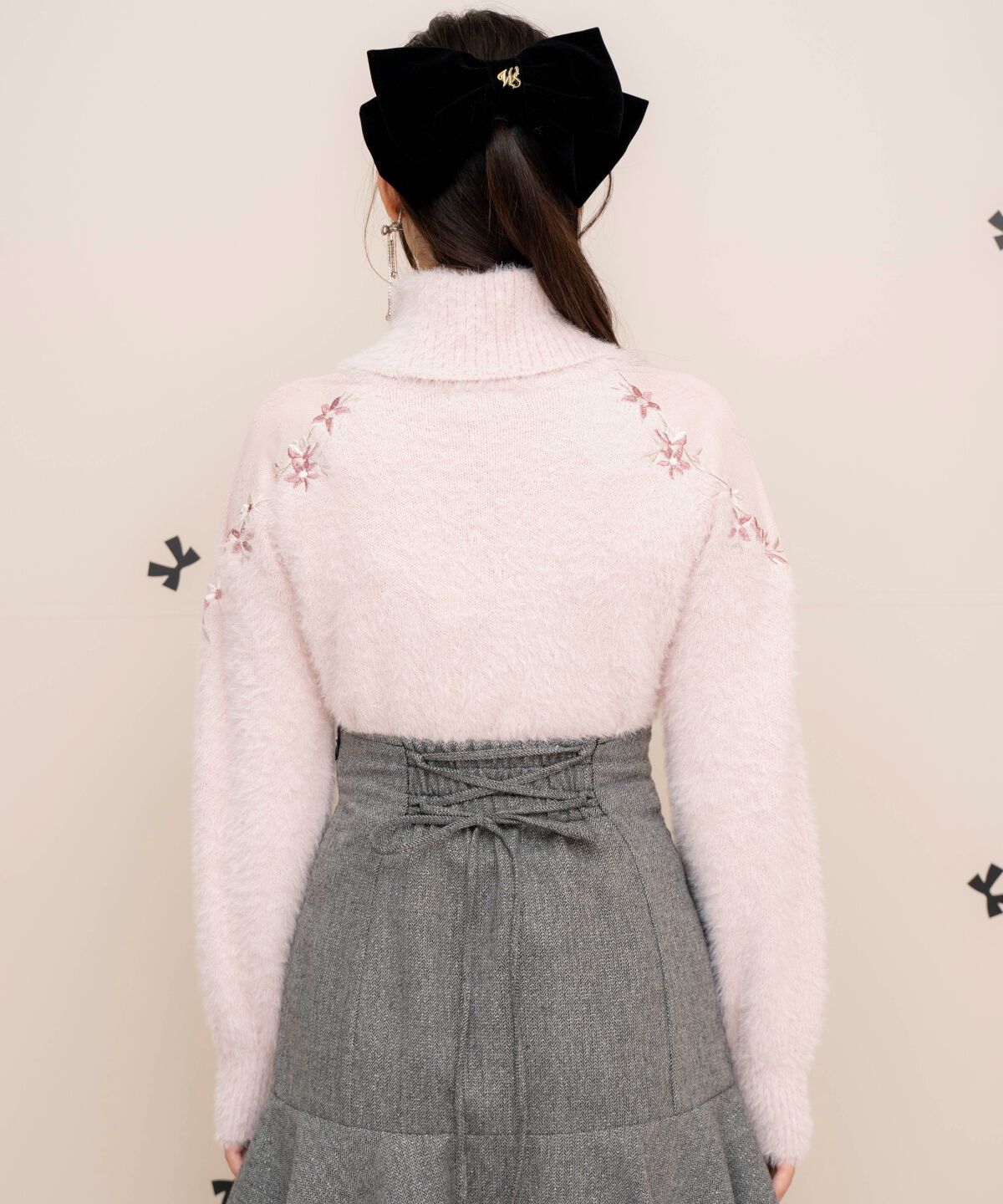 WILLSELECTION「刺繍シャギーニットプルオーバー」|ニット・セーター|