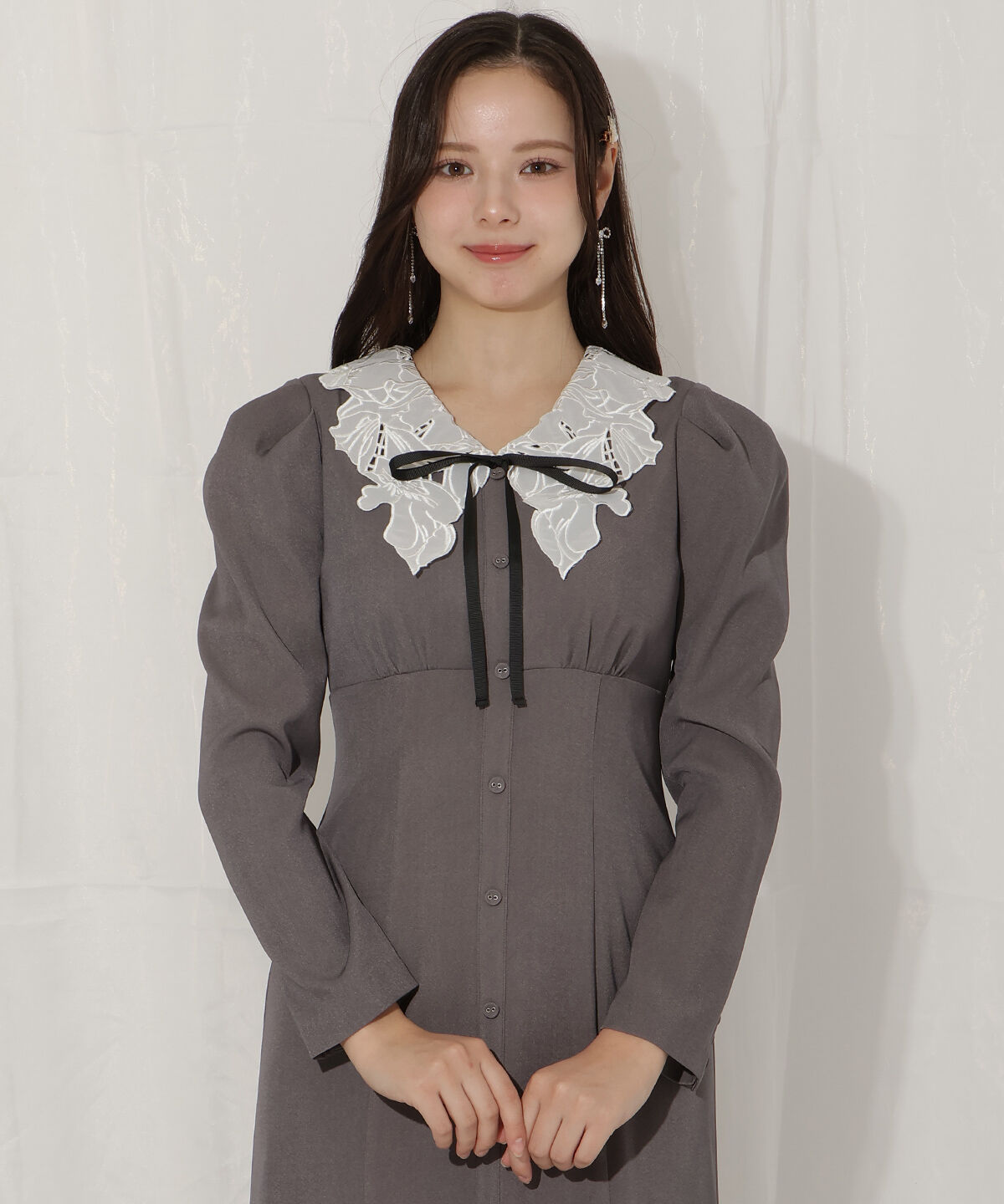 WILLSELECTION「レースカラーマーメイドワンピース」|ワンピース|