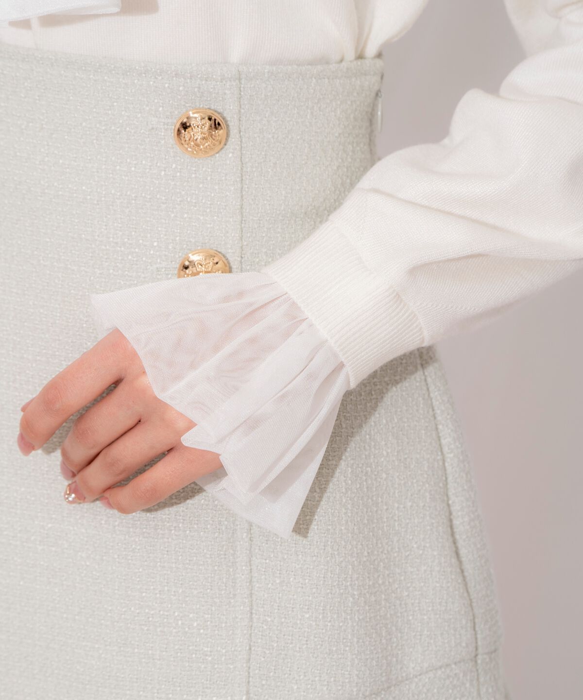 WILLSELECTION「レイヤード風ボウタイニット」|ニット・セーター|