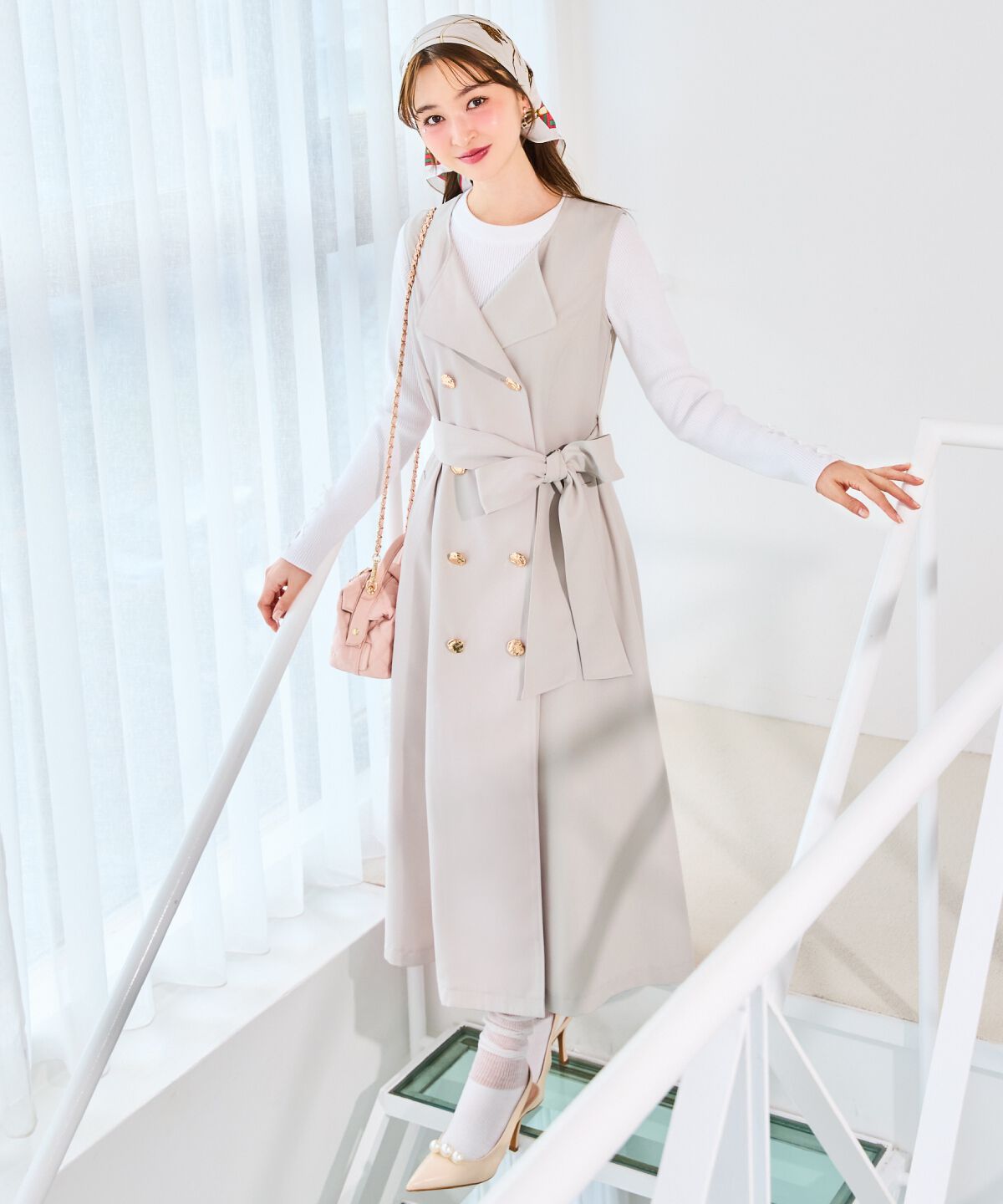 WILLSELECTION「メタリックボタン3WAYトレンチコート」|トレンチコート|