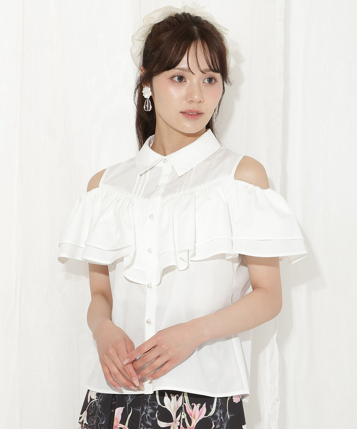 WILLSELECTION「2wayショルダーフリルブラウス」|シャツ・ブラウス|