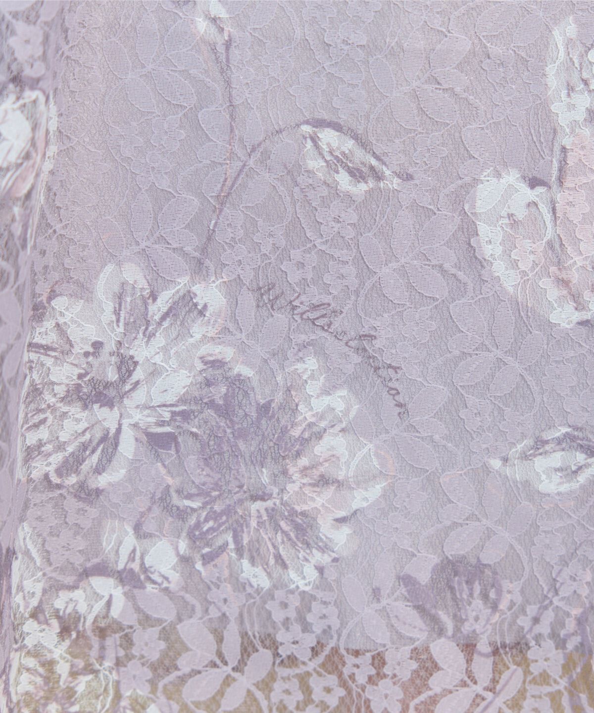 WILLSELECTION「ニュアンスフラワーレースプリントワンピース」|ワンピース|