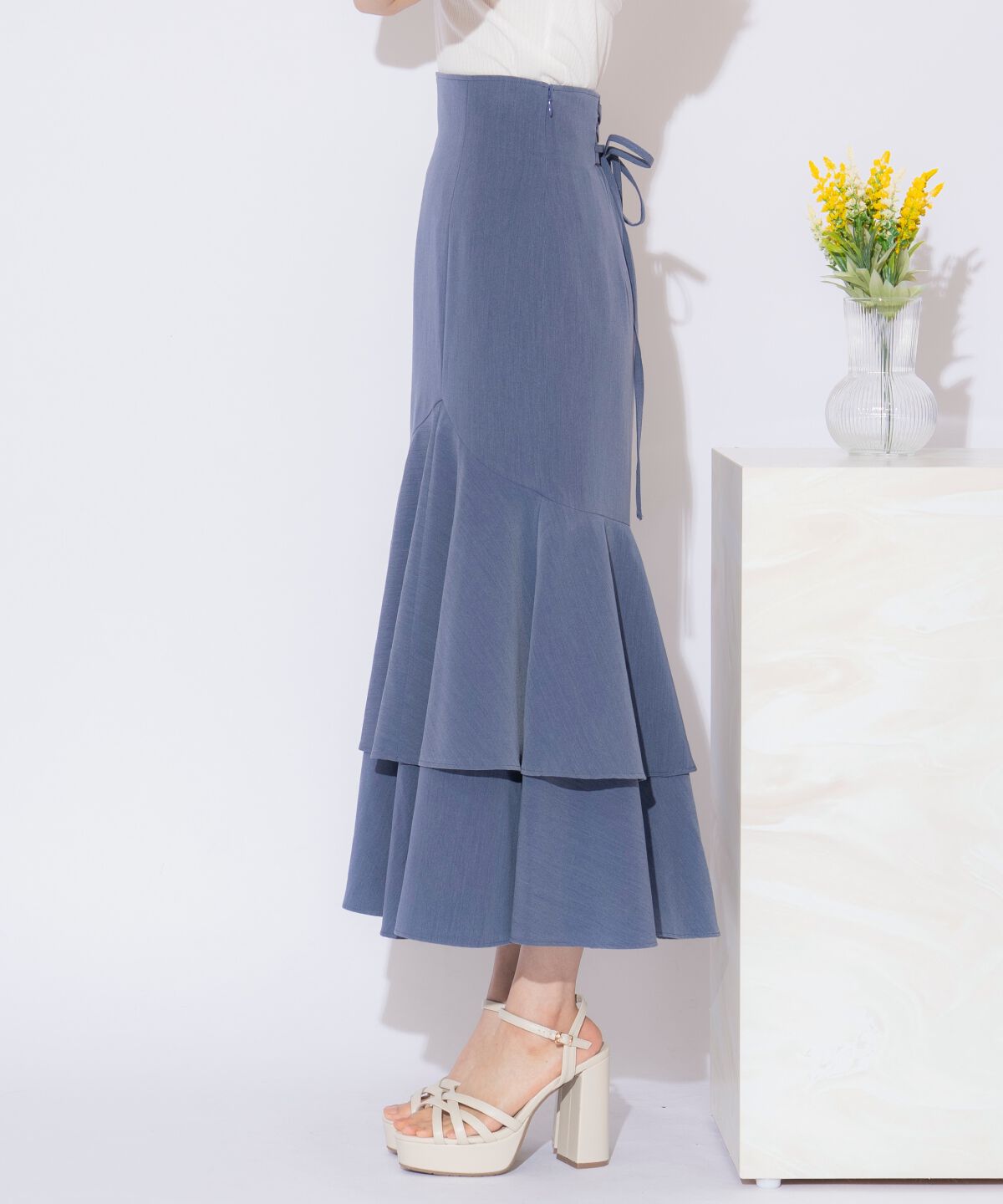 WILLSELECTION「ティアードヘムマーメイドスカート」|タイト|