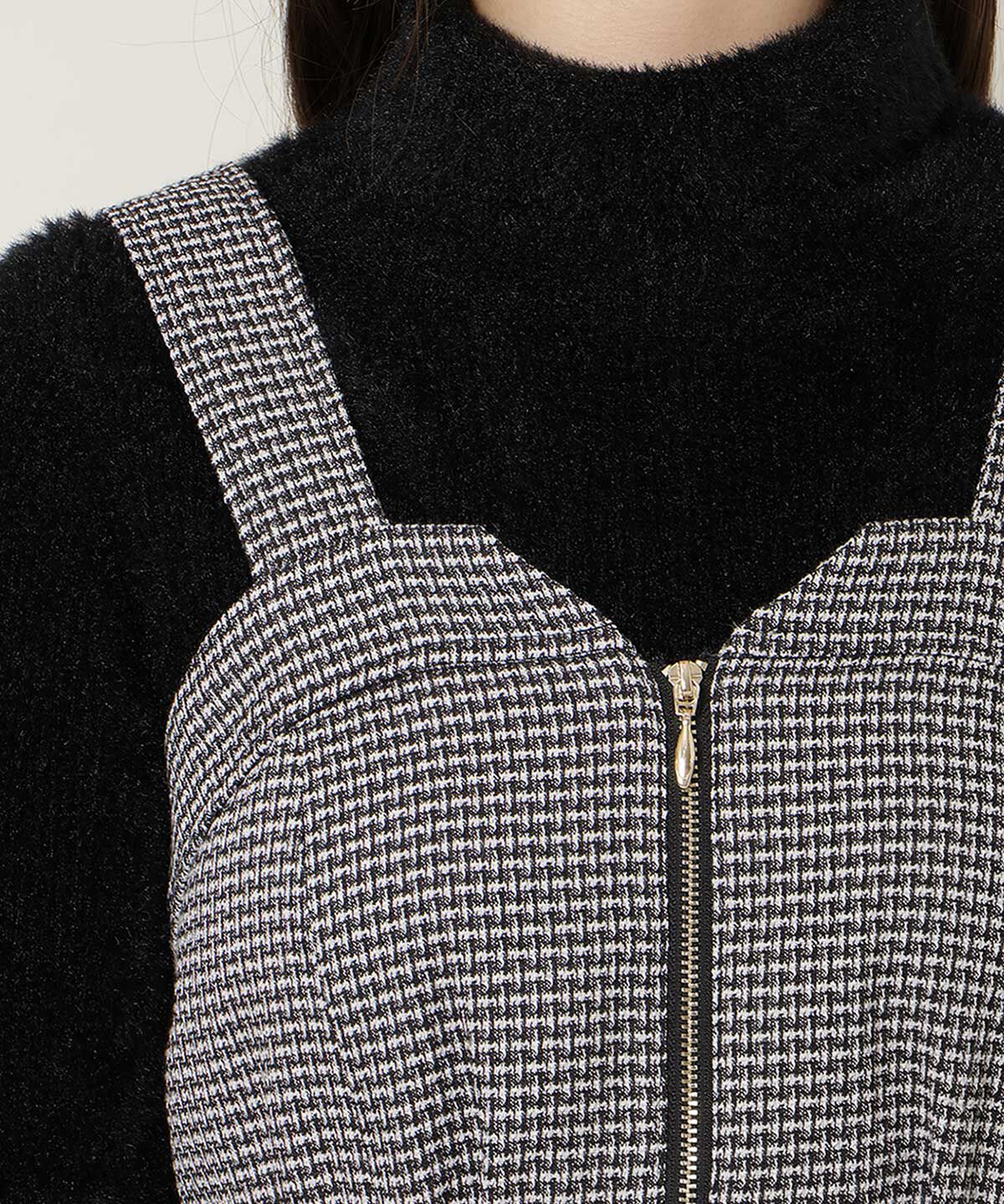 WILLSELECTION「ZIPデザインフレアジャンスカ」|ワンピース|