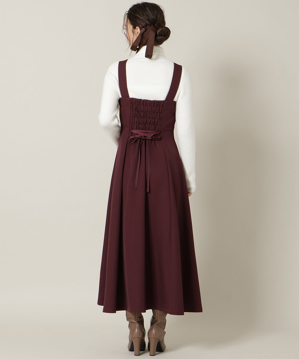 WILLSELECTION「ZIPデザインフレアジャンスカ」|ワンピース|