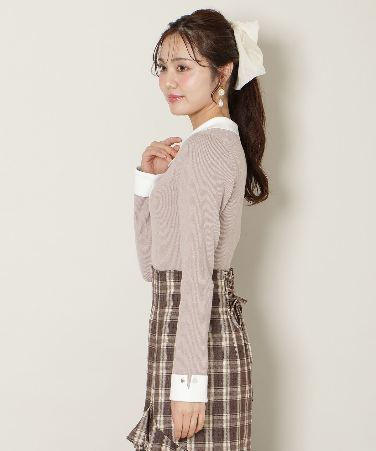 WILLSELECTION「ポロカラーリブニット」|ニット・セーター|