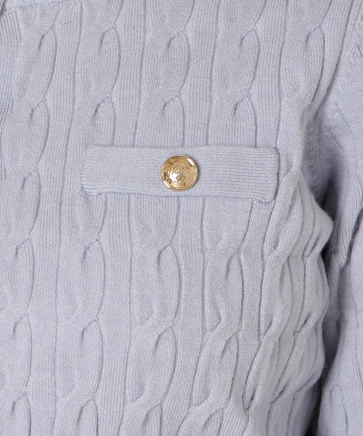 WILLSELECTION「フリルレイヤードケーブルニット」|ニット・セーター|