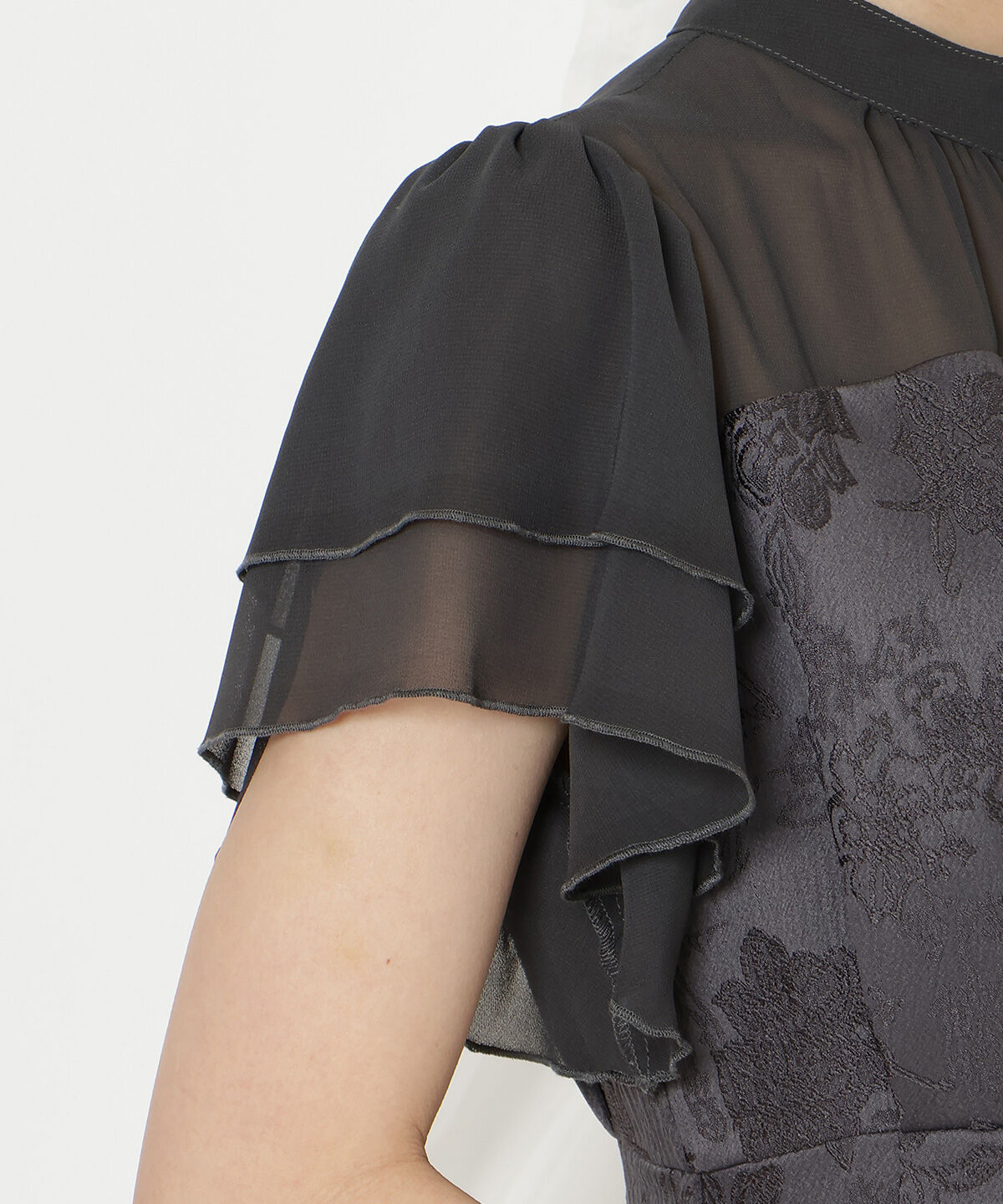 WILLSELECTION「ジャガードタックフレアワンピース」|ドレス|