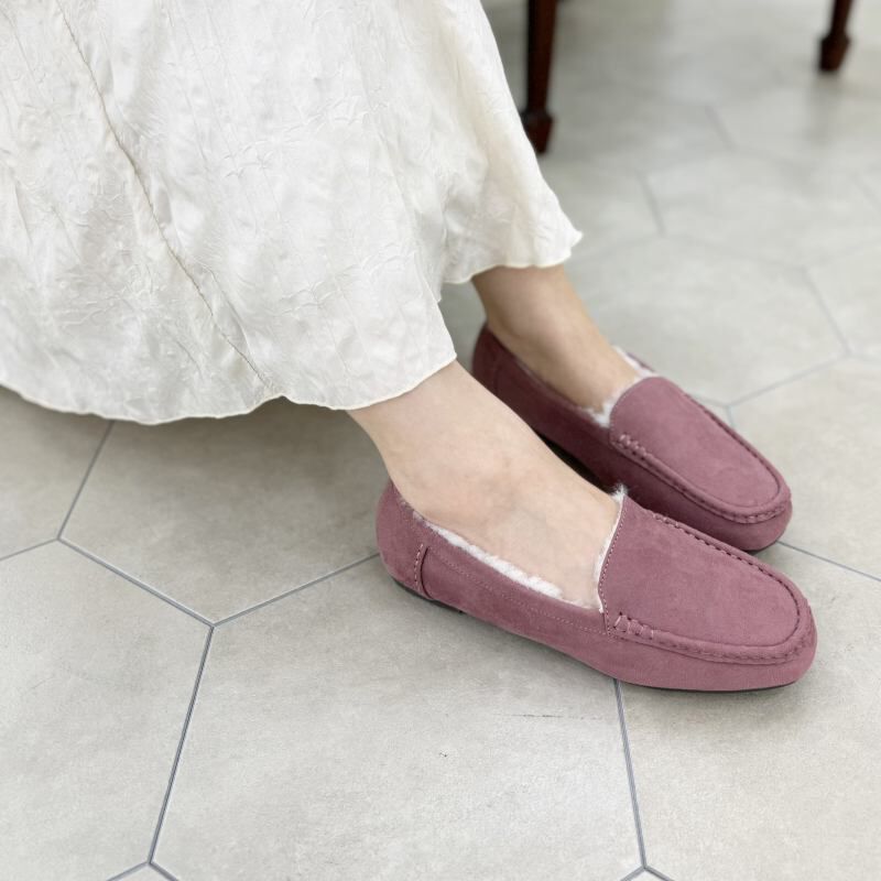 WA Oriental TRaffic「【累計5万足突破】 もこもこ ムートンシューズ /12311 モカシン フェイク ファー 再入荷 フラット」|パンプス|