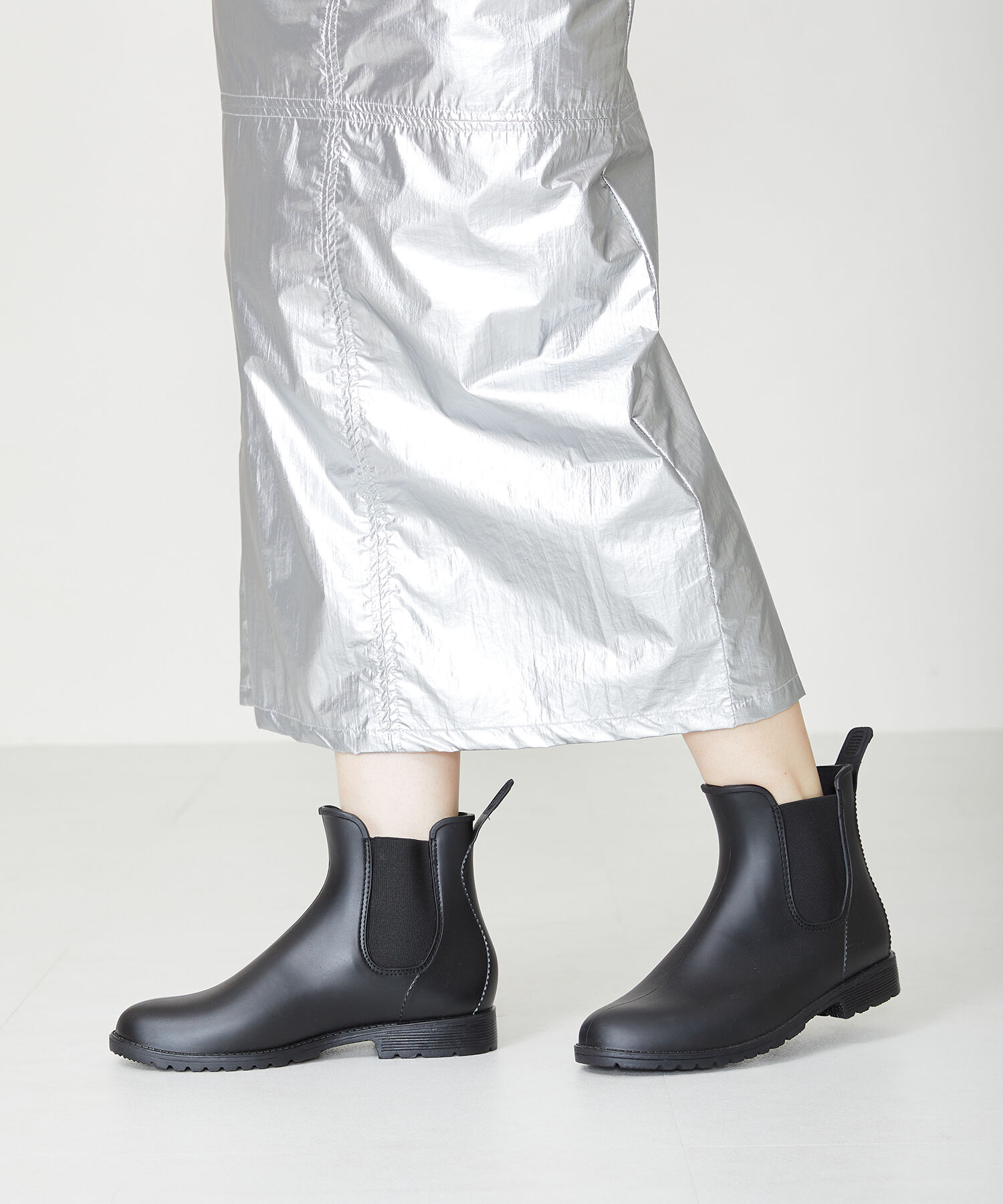 ORiental TRaffic「【累計6万足突破/ 防水 】 サイドゴア ラバー レインブーツ /R-0015 レインシューズ ショートブーツ」|レインシューズ|