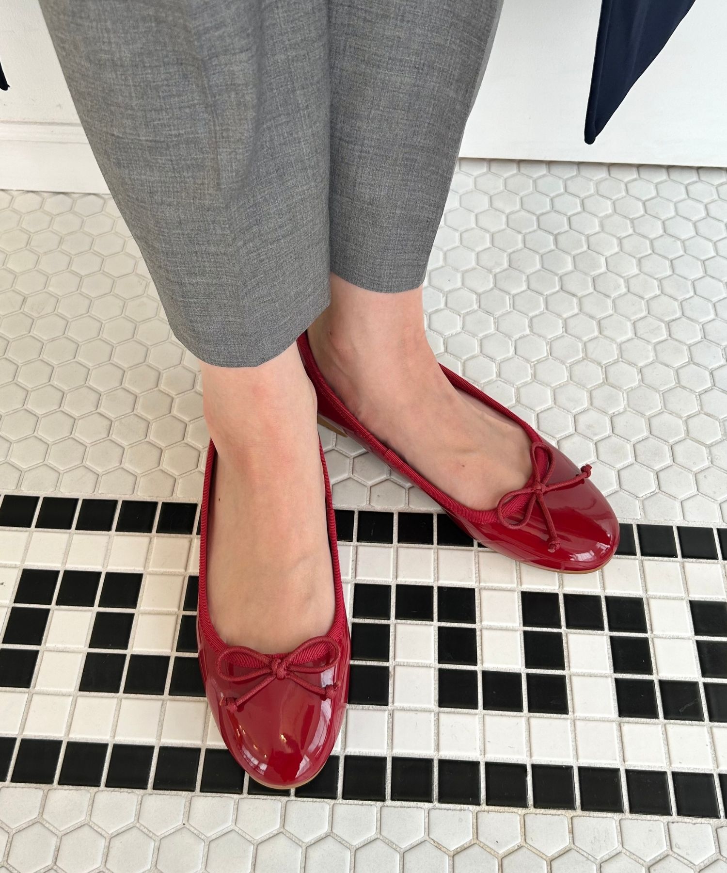 ORiental TRaffic「【防水】フラットヒールバレエレインパンプス/R-1015 レインシューズ レインパンプス 人気 トレンド」|パンプス|RED