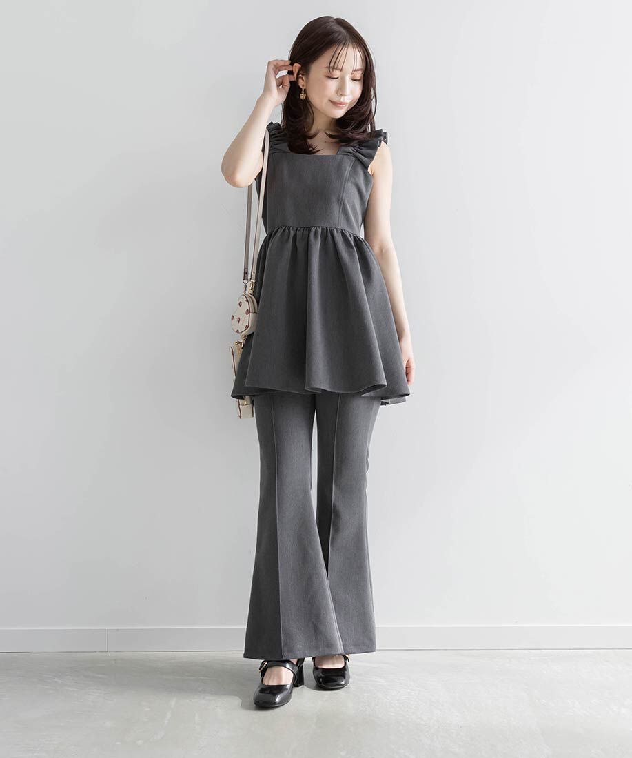  「モノグラムバックルメリージェーンパンプス」|パンプス|