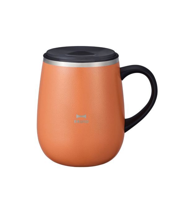 BRUNO「蓋つきステンレスマグ tall」|グラス・マグカップ|オレンジ