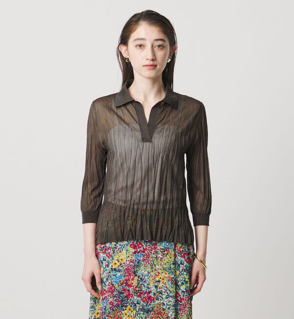 UNITED ARROWS「ランダム プリーツ ニット ‐ウォッシャブル‐」|ニット・セーター|