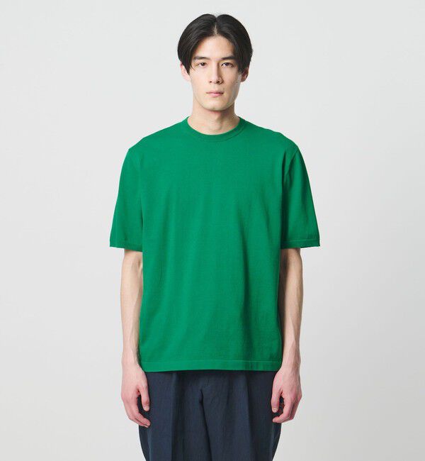 UNITED ARROWS「コットン ニット Tシャツ」|Tシャツ・カットソー|