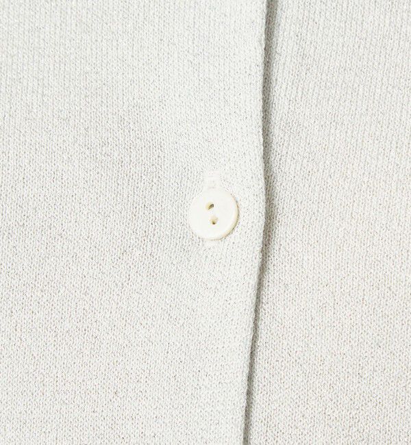 UNITED ARROWS green label relaxing「ラメ フォルム ハーフスリーブ ニット カーディガン ウォッシャブル」|カーディガン|