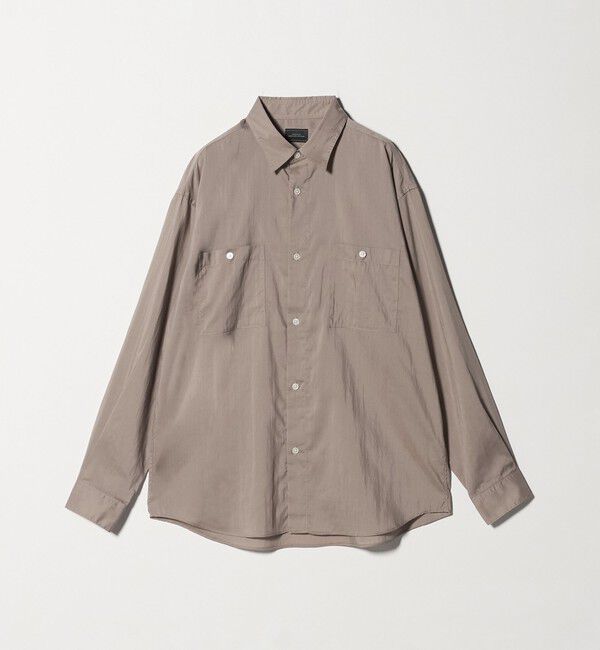 UNITED ARROWS green label relaxing「レーヨンナイロン ワッシャー ダブルパッチポケット レギュラーカラー シャツ」|シャツ・ブラウス|