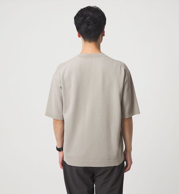 UNITED ARROWS green label relaxing「コットンナイロン リンクス クルーネック ショートスリーブ ニット -ウォッシャブル-」|ニット・セーター|