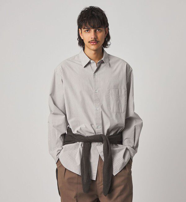 STEVEN ALAN「＜Steven Alan＞ ポプリン グラフチェック レギュラーカラー シャツ LOOSE」|シャツ・ブラウス|