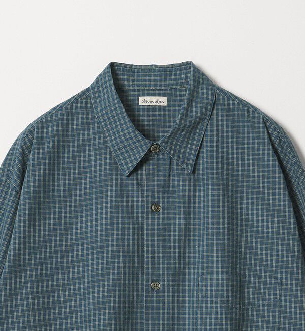 STEVEN ALAN「＜Steven Alan＞ ポプリン グラフチェック レギュラーカラー シャツ LOOSE」|シャツ・ブラウス|