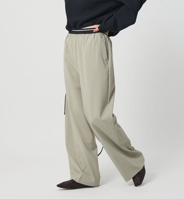 BEAUTY&YOUTH UNITED ARROWS「ラインゴム ワイドパンツ ウォッシャブル 防シワ」|その他|