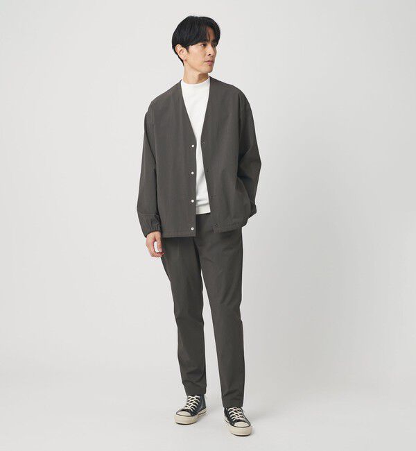 BEAUTY&YOUTH UNITED ARROWS「360&deg;MASTER 1プリーツ テーパード イージーパンツ NO.5 セットアップ対応 撥水 ストレッチ ウォッシャブル」|チノ|