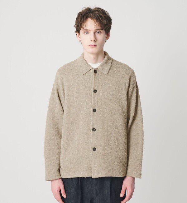 BEAUTY&YOUTH UNITED ARROWS「ツイスト コットン ニットシャツ」|カーディガン|