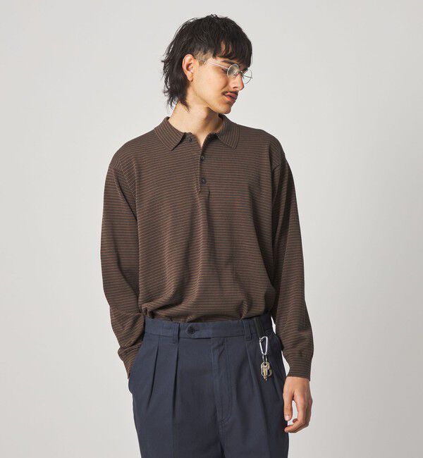 STEVEN ALAN「＜Steven Alan＞ ハイツイスト  3B ニットポロシャツ NARROW」|ニット・セーター|