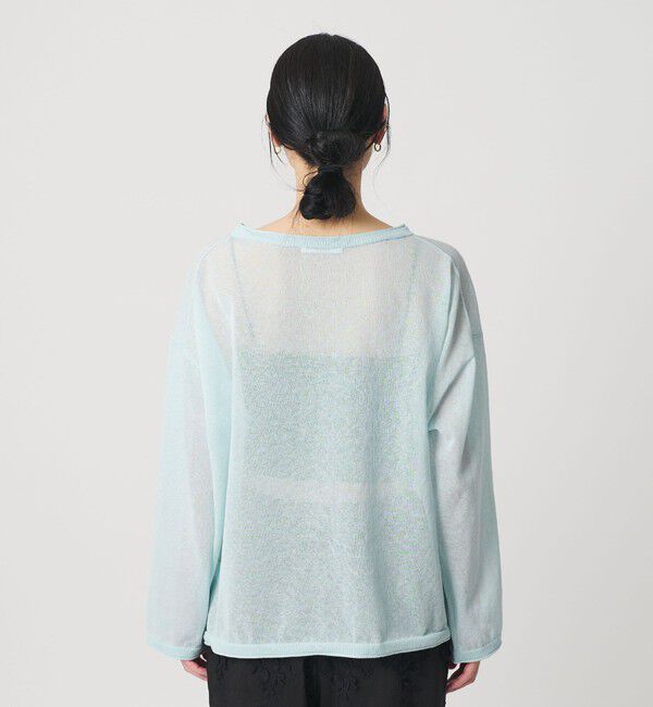 BEAUTY&YOUTH UNITED ARROWS「麻ブレンド ルーズ ボートネック ニットプルオーバー ウォッシャブル」|ニット・セーター|