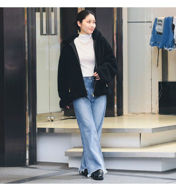 Demi-Luxe BEAMS 「【WEB限定】TATRAS / IPAMA ボア フードジャケット」|ブルゾン・スタジャン|