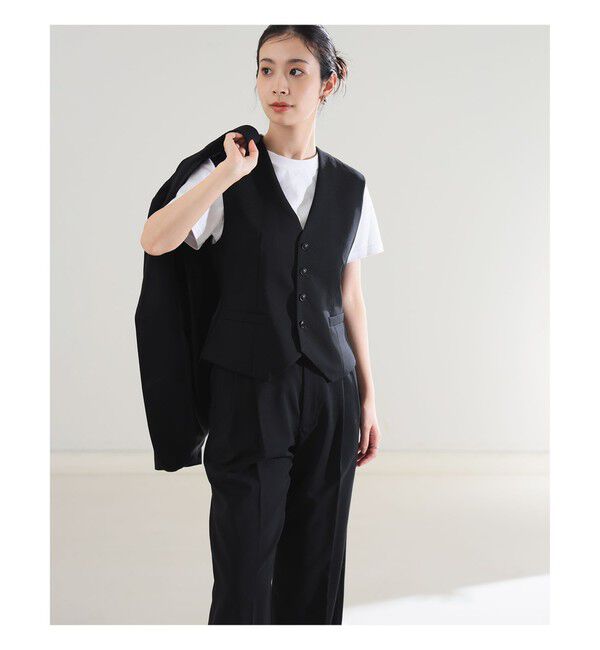 Demi-Luxe BEAMS 「AK+1 / スーパーブラック ベスト」|ダウン|