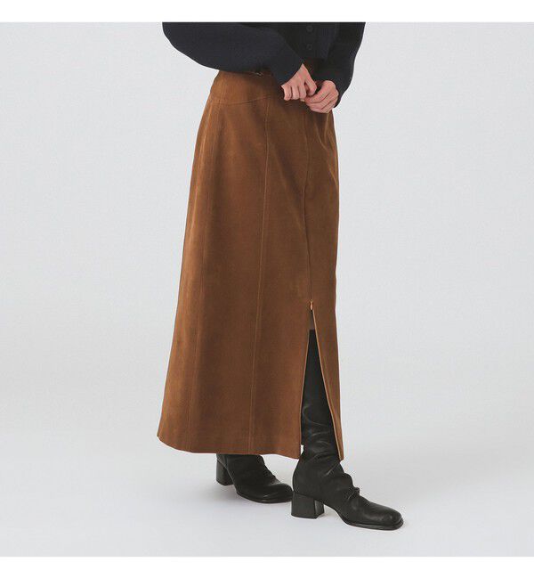 Ray BEAMS 「フロッキー ジップ スリット スカート」|スカート|